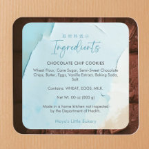 Abstract Blauw Oceaan Bakkerij Ingrediënten Produc