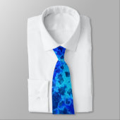 Abstract blauw-oceaanantenne stropdas (Gebonden)