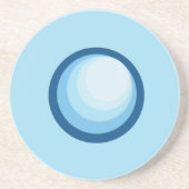 Abstract blauw Onderzetter (Voorkant)