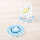 Abstract blauw Onderzetter (Zijkant)