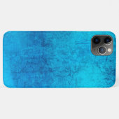 Abstract blauw onontwerp met effen kleur Case-Mate iPhone case (Achterkant (horizontaal))