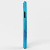 Abstract blauw onontwerp met effen kleur Case-Mate iPhone case (Achterkant/rechts)