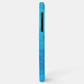 Abstract blauw onontwerp met effen kleur Case-Mate iPhone case (Achterkant/links)