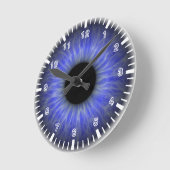 abstract blauw oog ronde klok (Hoek)