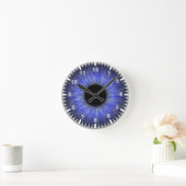 abstract blauw oog ronde klok (Huis)