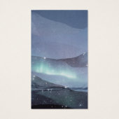 Abstract Blauw Oorbel Sieraden Display Visitekaartje (Achterkant)