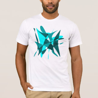 Abstract: Blauw op blauw = Groen T-shirt