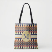 Abstract Blauw, Oranje & Multi Tote Bag (Voorkant)