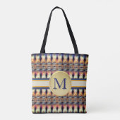Abstract Blauw, Oranje & Multi Tote Bag (Achterkant)