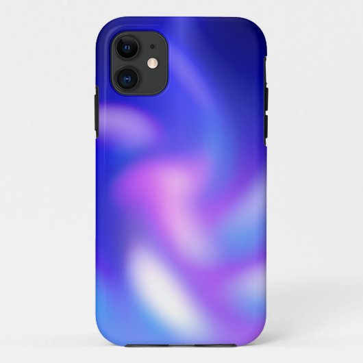 Abstract Blauw Paars Blauw Floral Case-Mate iPhone Case (Achterkant)