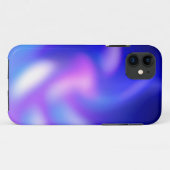 Abstract Blauw Paars Blauw Floral Case-Mate iPhone Case (Achterkant (horizontaal))