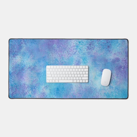 Abstract blauw Paars Bureaumat (Keyboard & Muis)