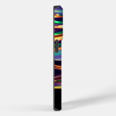 Abstract blauw paars goud smaragdgroen geel Case-Mate iPhone case (Achterkant / Rechts)