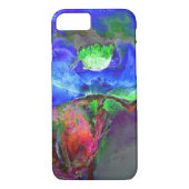 Abstract blauw papaver abstract bloembloem Case-Mate iPhone case (Achterkant)