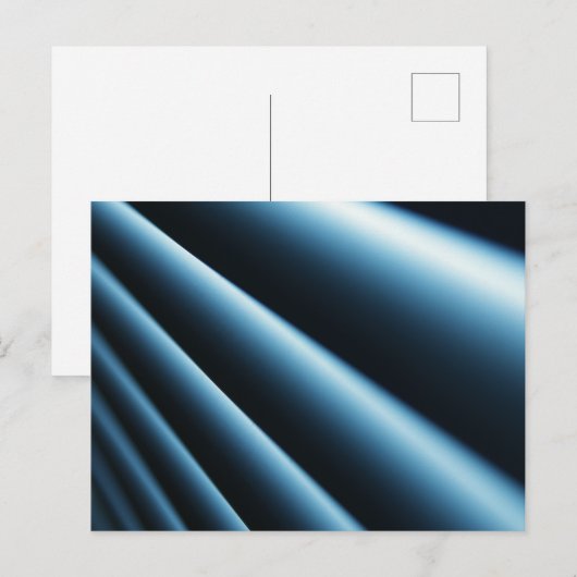 Abstract blauw patroon briefkaart (Voorkant / Achterkant)
