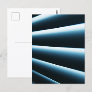 Abstract blauw patroon briefkaart