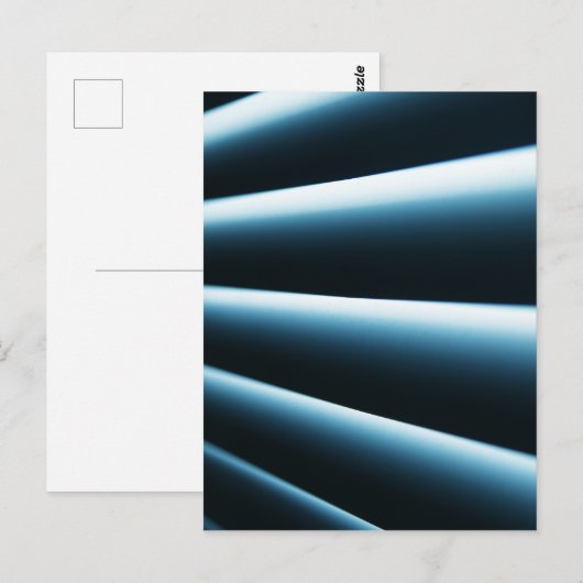 Abstract blauw patroon briefkaart (Voorkant / Achterkant)