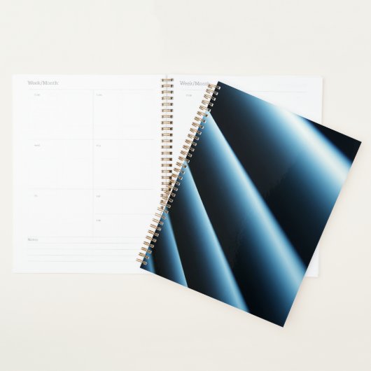 Abstract blauw patroon planner (Display)