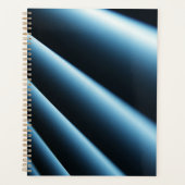 Abstract blauw patroon planner (Voorkant)