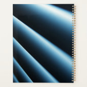 Abstract blauw patroon planner (Achterkant)