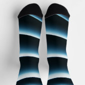 Abstract blauw patroon sokken (Top)