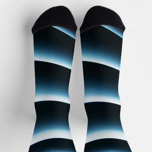 Abstract blauw patroon sokken (Top)