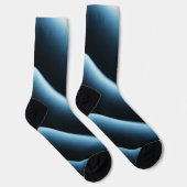 Abstract blauw patroon sokken (Rechts)