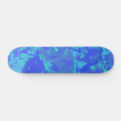 Abstract blauw patroonskateboard persoonlijk skateboard (Horizontaal)