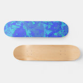 Abstract blauw patroonskateboard persoonlijk skateboard (Horizontaal)