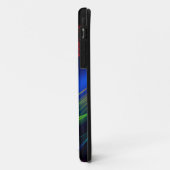 Abstract blauw rood en groen wervelend effect Case-Mate iPhone case (Achterkant/links)