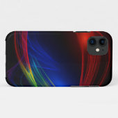 Abstract blauw rood en groen wervelend effect Case-Mate iPhone case (Achterkant (horizontaal))