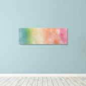 Abstract Blauw Rood Roze Geel Groen Kleurrijk Canvas Afdruk (Insitu (Houten vloer))