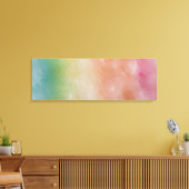 Abstract Blauw Rood Roze Geel Groen Kleurrijk Canvas Afdruk (Insitu (Woonkamer))