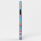 Abstract Blauw, Roze en Goud Geschilderde Lijnen Case-Mate iPhone Case (Achterkant/rechts)