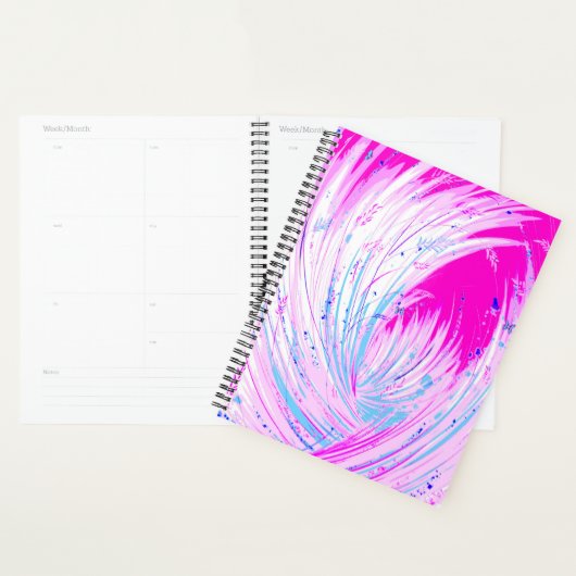 Abstract blauw roze Enchanted Garden Planner (Display)