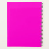 Abstract blauw roze Enchanted Garden Planner (Achterkant)