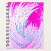Abstract blauw roze Enchanted Garden Planner (Voorkant)