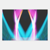 Abstract blauw & roze vignet inpakpapier (Voorkant 3)