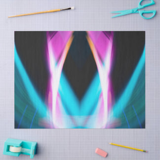Abstract blauw & roze vignet tissuepapier