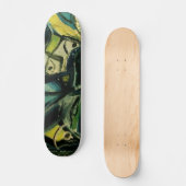 Abstract Blauw Skateboard (Voorkant)