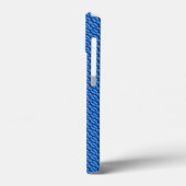 Abstract blauw stalen patroon Case-Mate iPhone case (Achterkant / Links)
