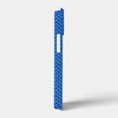 Abstract blauw stalen patroon Case-Mate iPhone case (Achterkant / Rechts)