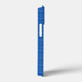Abstract blauw stalen patroon Case-Mate iPhone case (Achterkant / Rechts)