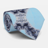 Abstract blauw stropdas (Opgerold)