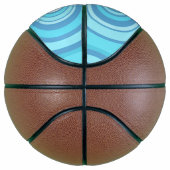 Abstract blauw tapepatroon basketbal (Rechts)