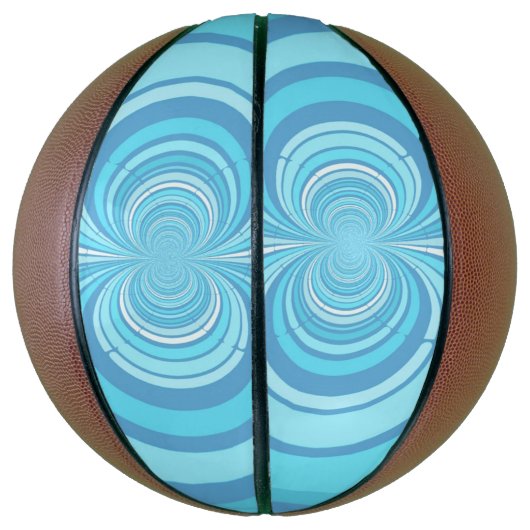 Abstract blauw tapepatroon basketbal (Verticaal)