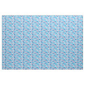 Abstract blauw tonervervormerpatroon stof (Fat Quarter)