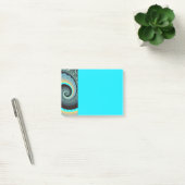 Abstract blauw turquoise oranje fractale kunst spi post-it® notes (Kantoor)