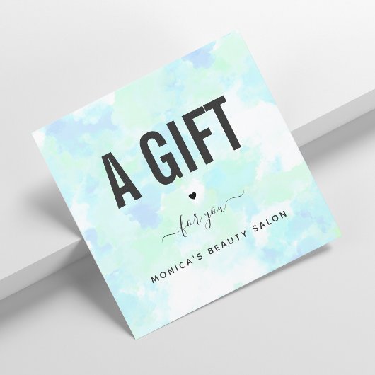 Abstract blauw Unicorn Tie Dye Beauty Salon Logo