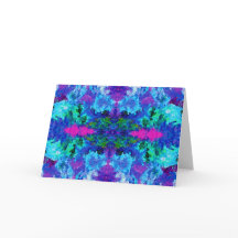 Abstract blauw (versie 2) Blank